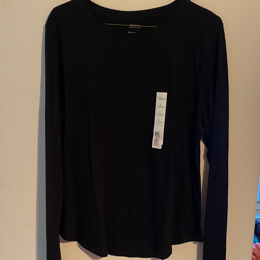 Sonoma Women's Classic Black Long Sleeve Tee